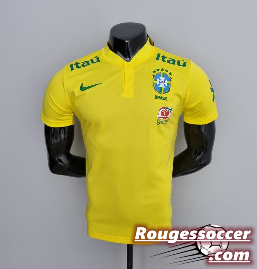 brazil football polo shirt